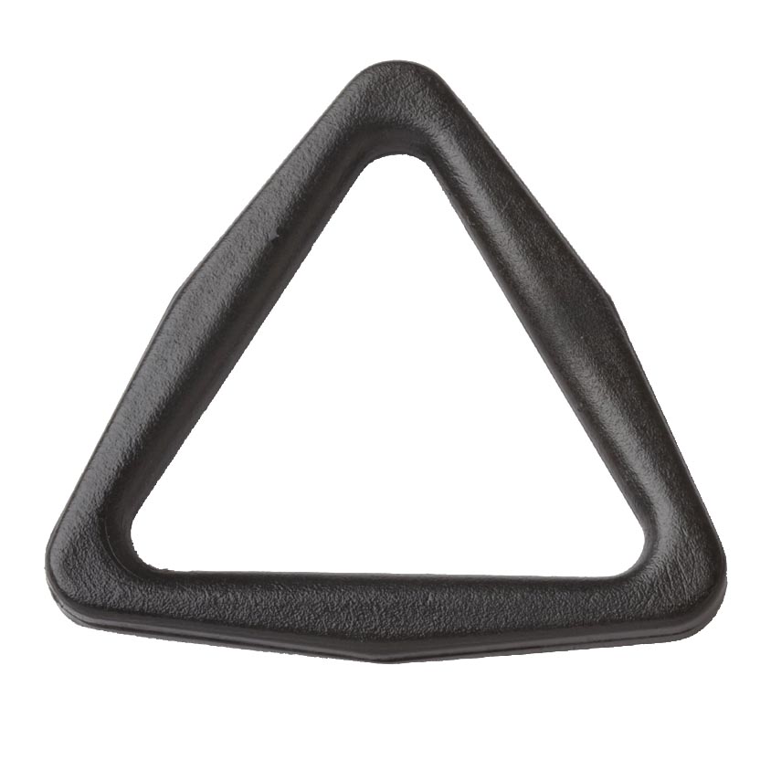 1 1/2 in Black Triangle - Plastic Loops and Tri-Rings - Granat