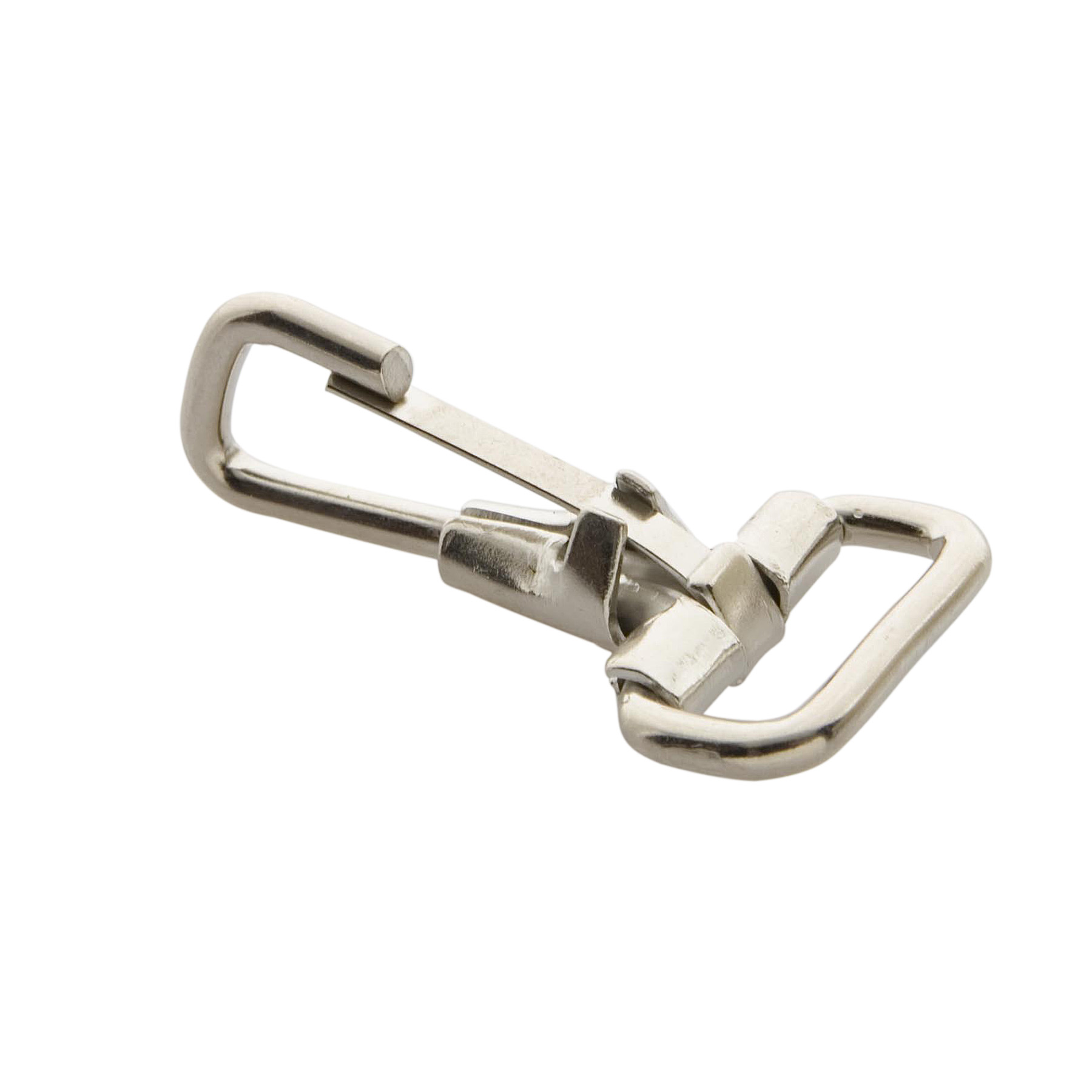 Spring Hooks Snap Clip Hooks 25x9.5x2mm 304 Stainless Steel Silver Tone  80Pcs 